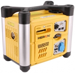Heron benzinmotoros áramfejlesztõ, 1,0kVA, 230V hordozható, szabályozott digitális kimenet (DGI-10SP)