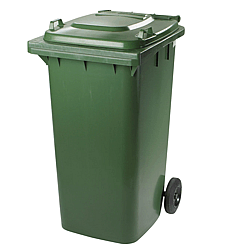 Mûanyag zöld hulladéktároló 240 literes