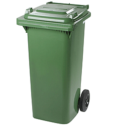Mûanyag zöld hulladéktároló 120 literes