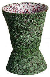 Virágtartó váza 16 x 33 cm - zöld
